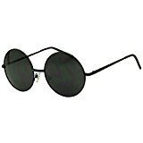 Original Classic Lennon Round Black Metal Black Lens Inspired Frame Sunglasses - Unisex