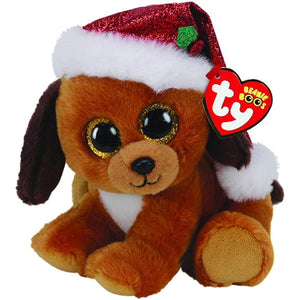 TY Beanie Boos - Howlidays The Dog Christmas Edition (Glitter Eyes) Small 6" Plush