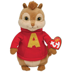 New Ty Beanie Babies Alvin, Alvin and the Chipmunks Plush Stuffed Animal Plush 6"
