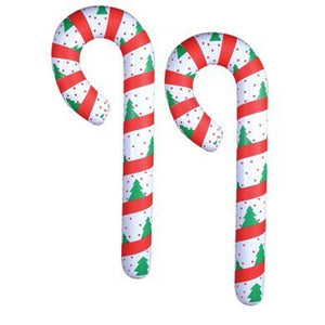( 2 Pack ) New Festive Inflatable Candy Cane 44" Blow Up Yard Lawn Christmas Decoration