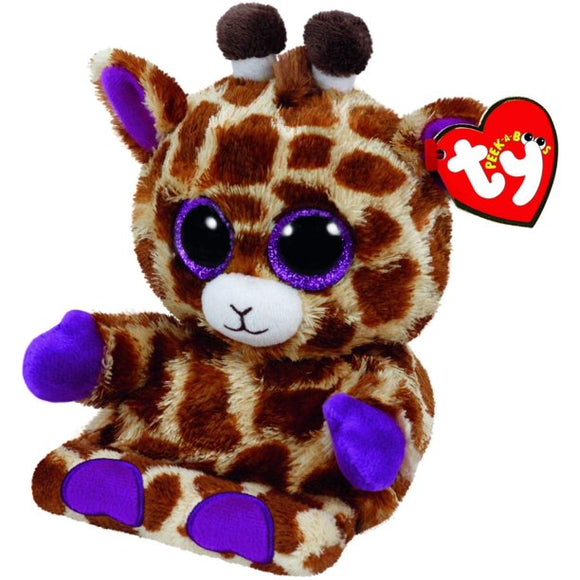 Ty Peek A Boos Jesse The Giraffe Phone Holder Screen Cleaner Plush Stuffed Animal Toy 6