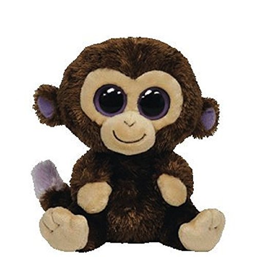 TY Beanie Boos -Coconut Monkey Brown (Glitter Eyes) Small 6