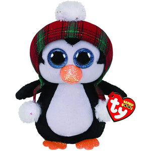 New TY Beanie Boos - Cheer The Penguin Christmas Edition (Glitter Eyes) Small 6" Plush