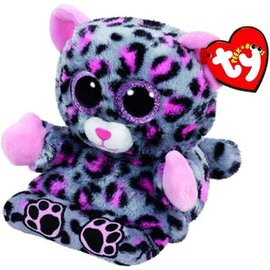 Ty Peek A Boos Trixi The Leopard Phone Holder Screen Cleaner Plush Stuffed Animal Toy 6"