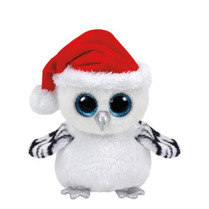 TY Beanie Boos - Christmas Limited Edition Tinsel the Owl (Glitter Eyes) Small 6" Plush