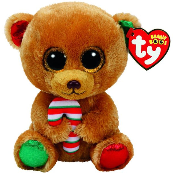 TY Beanie Boos - Bella the Bear Christmas (Glitter Eyes) Small 6