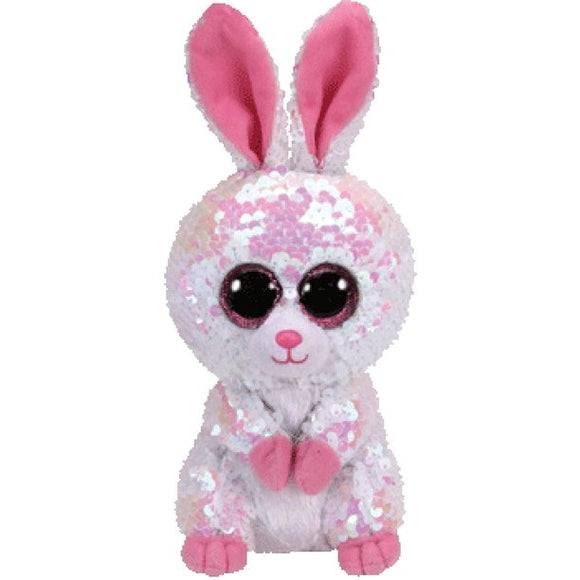 TY Flippables Bonnie - The White Sequin Bunny (Glitter Eyes) Small 6