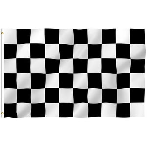 Black and White Checkered Flag Racing Banner Race Pennant Nascar Fans New 3x5 FT