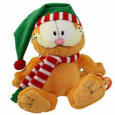 TY Beanie Babies Garfield The Christmas Cat (Season's Greetings ! )