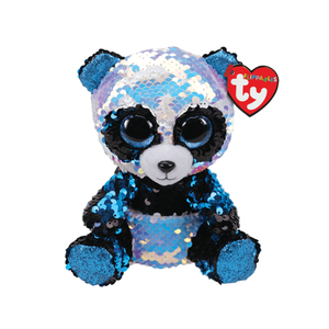 TY Flippables Sequin Plush - BAMBOO the Panda (Regular Size - 6 inch)