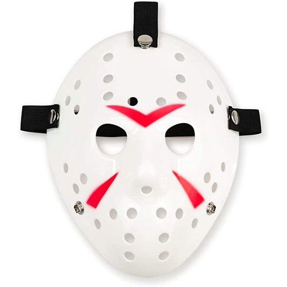 Jason Hockey Mask | White Friday The 13th Mask Worn by Jason Voorhees | Perfect Costume