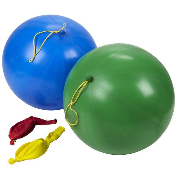 Punch Balloons, Balls - 4 per unit - Assorted Colors