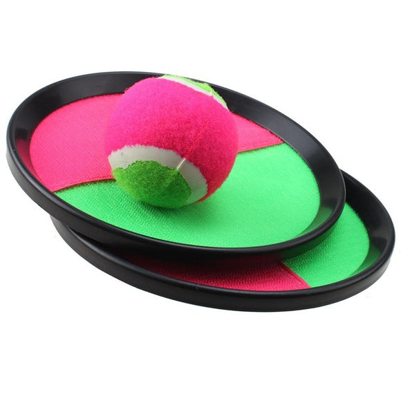 Pink and Green Toss and Catch Ball Mitt Sports Game Set for Kids of all Ages