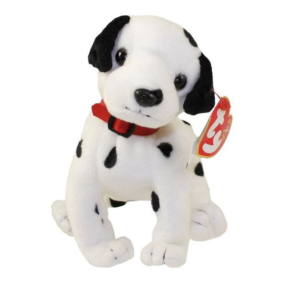 TY Beanie Baby - DIZZY the Dalmatian (black spots, black ears & red collar) (5.5 inch)