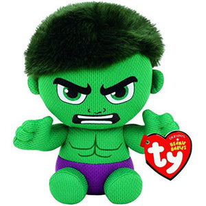 New Ty Incredible Hulk Plush, Green/Purple, Regular Plush Stuffed Animal Plush Toy