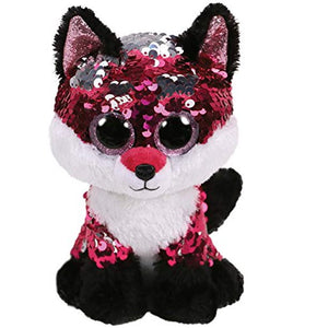 Usa TY Flippables Jewel - The Sequin Fox (Glitter Eyes) Small 6" Plush