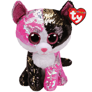 TY Flippables Malibu The Cat Sequin Plush