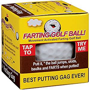 Farting Golf Ball Best Putting Gag Ever Jumps Wobbles & Farts - Great Gag Gift